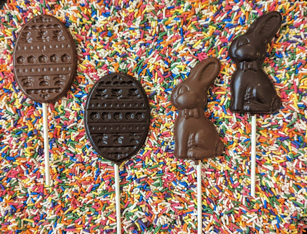 Chocolate Easter Lollipops
