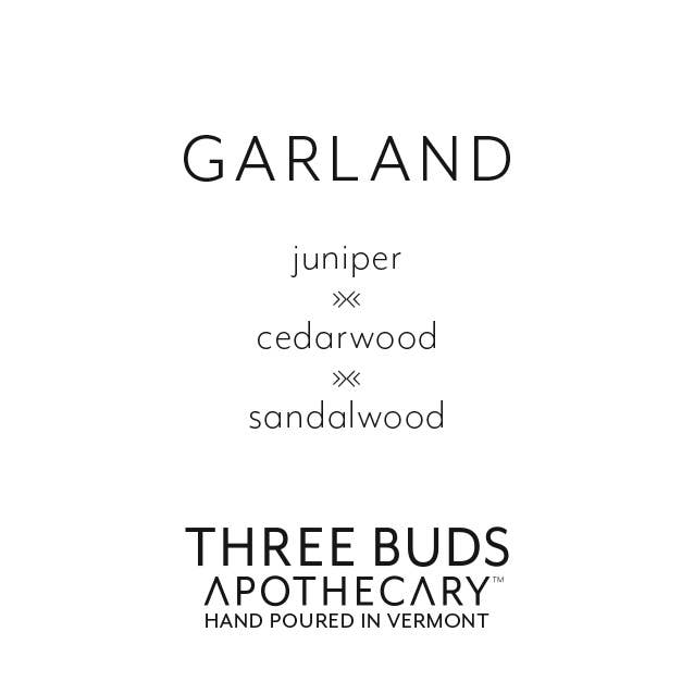 Three Buds Apothecary - Garland Poured Soy Candle (Holiday)