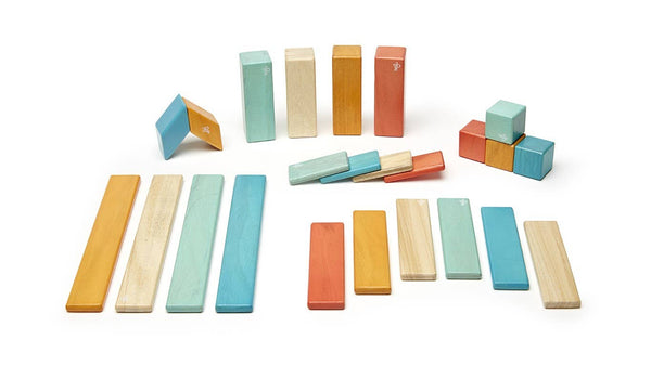 Magnetic Wooden Block Set, 24 Piece