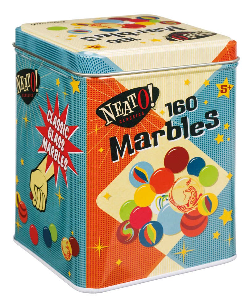 Toysmith - Neato! Marbles In A Tin Box