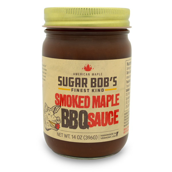 Sugar Bob's Finest Kind - Smoked Maple Syrup BBQ Sauce NET WT. 14oz