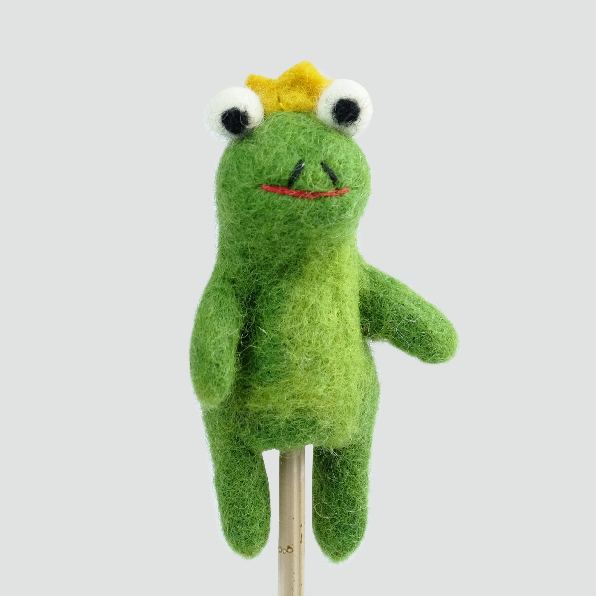 The Winding Road - Felt Finger Puppets - Frog  Prince Set of 6 for $31.50