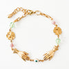 Nest Pretty Things - Adjustable Pastel and Flower Charm Bracelet for Spring