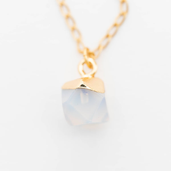 Gemstone charm necklace