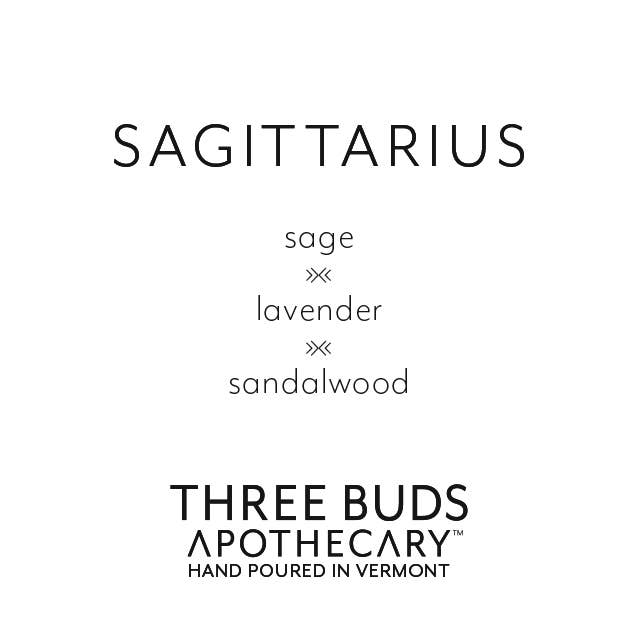 Three Buds Apothecary - Sagittarius (Zodiac) Hand Poured Soy Candle