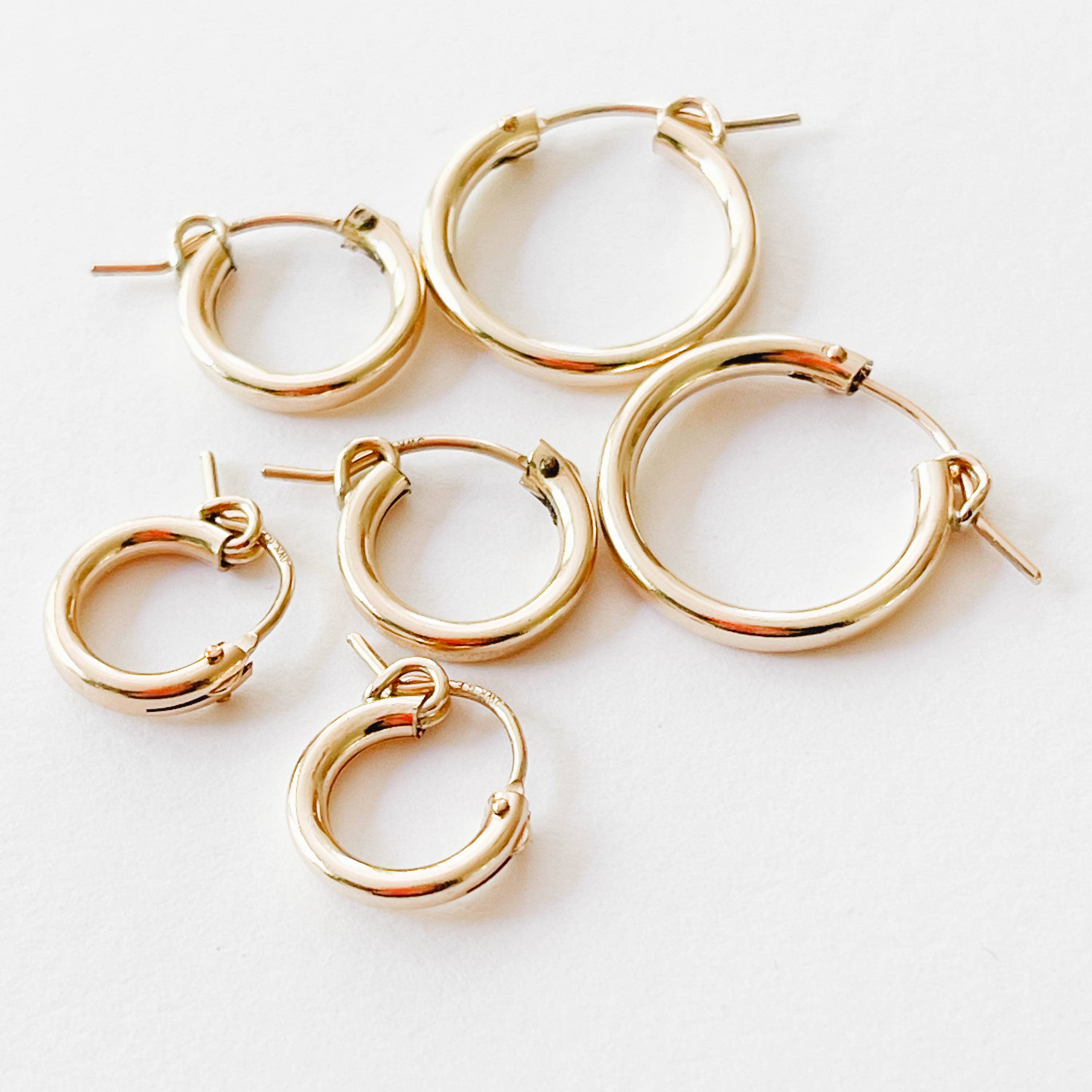 Nest Pretty Things - Thick Gold Filled Hoops and Huggies for women and men