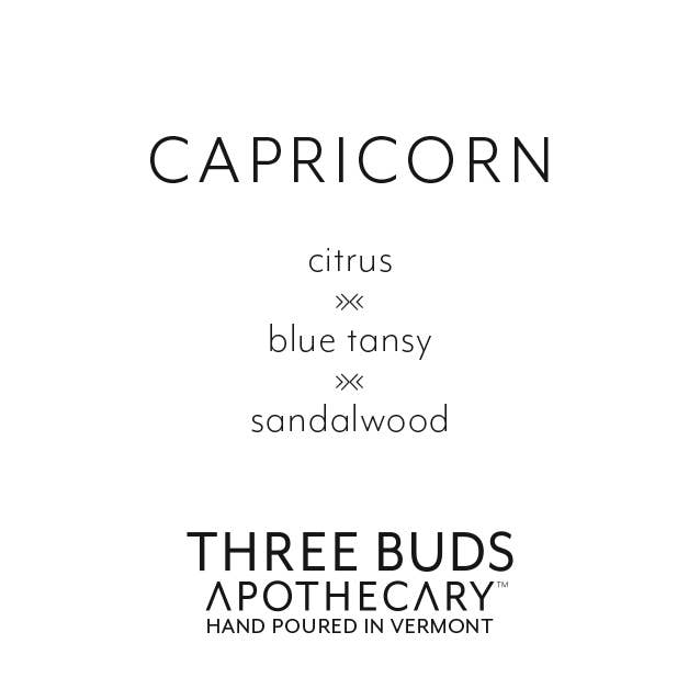 Three Buds Apothecary - Capricorn (Zodiac) Hand Poured Soy Candle