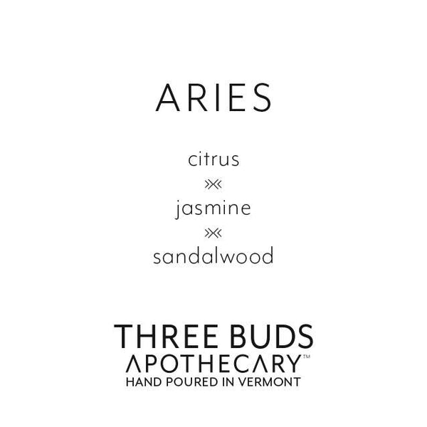 Three Buds Apothecary - Aries (Zodiac) Hand Poured Soy Candle