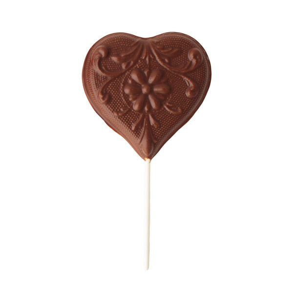 Vermont Nut Free Chocolates - Fancy Heart Pop - Milk Chocolate