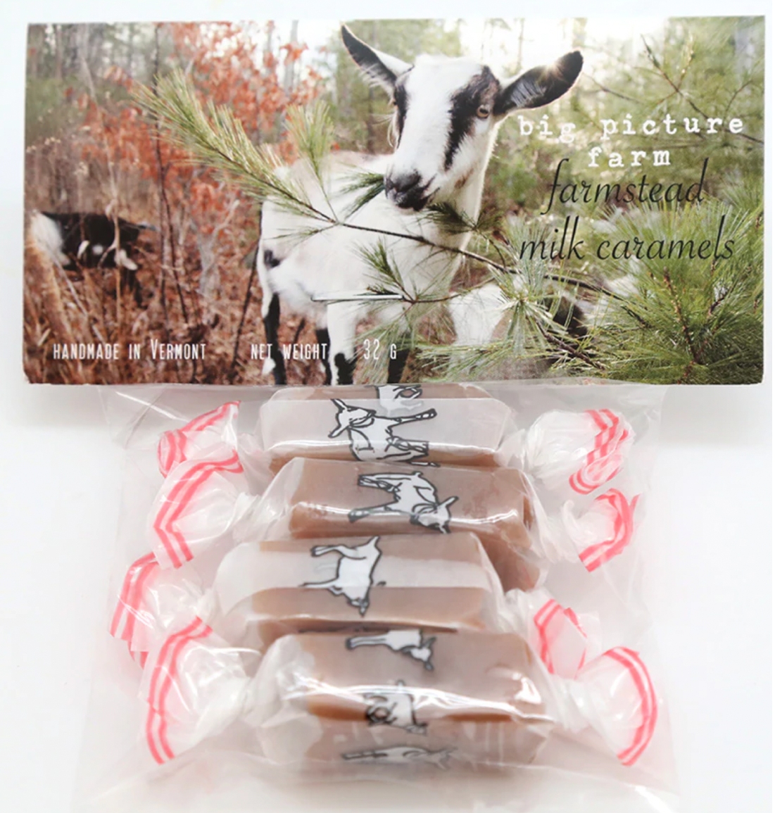 Big Picture Farm - 4 Piece Caramel Candy Gram: Pine Tree