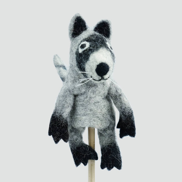 The Winding Road - Felt Finger Puppets - Raccoon Set of 6