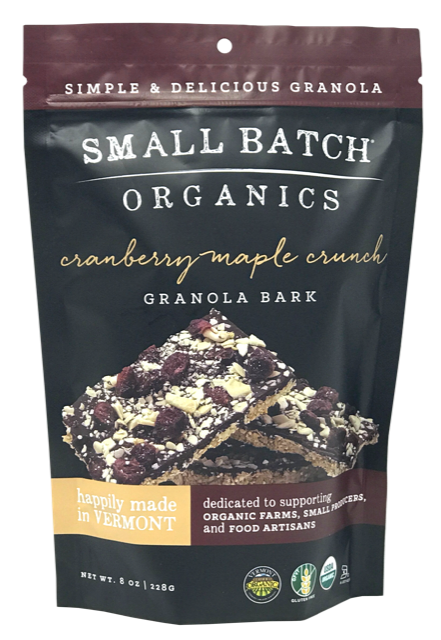 Small Batch Organics - 8oz Cranberry Maple Crunch Granola Bark
