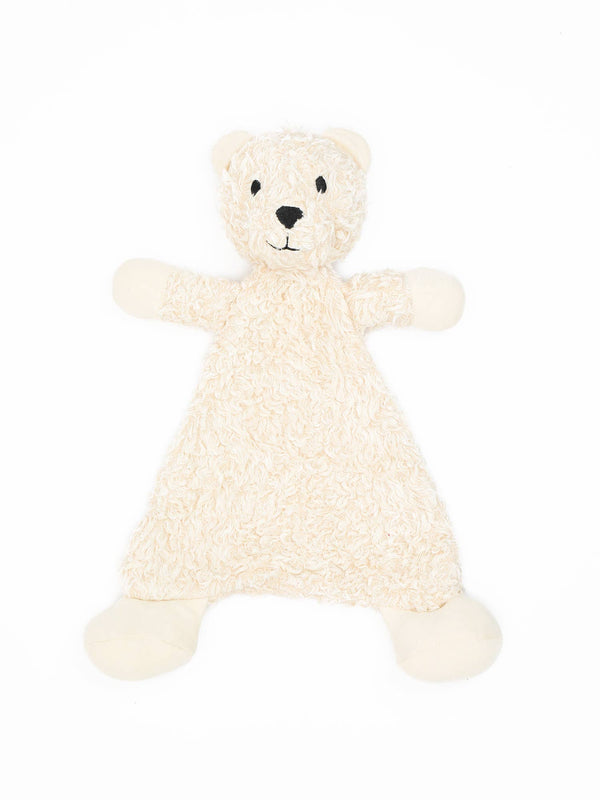 Organic Flat Faux Fur Benny Snuggle Bear Sherpa Toy