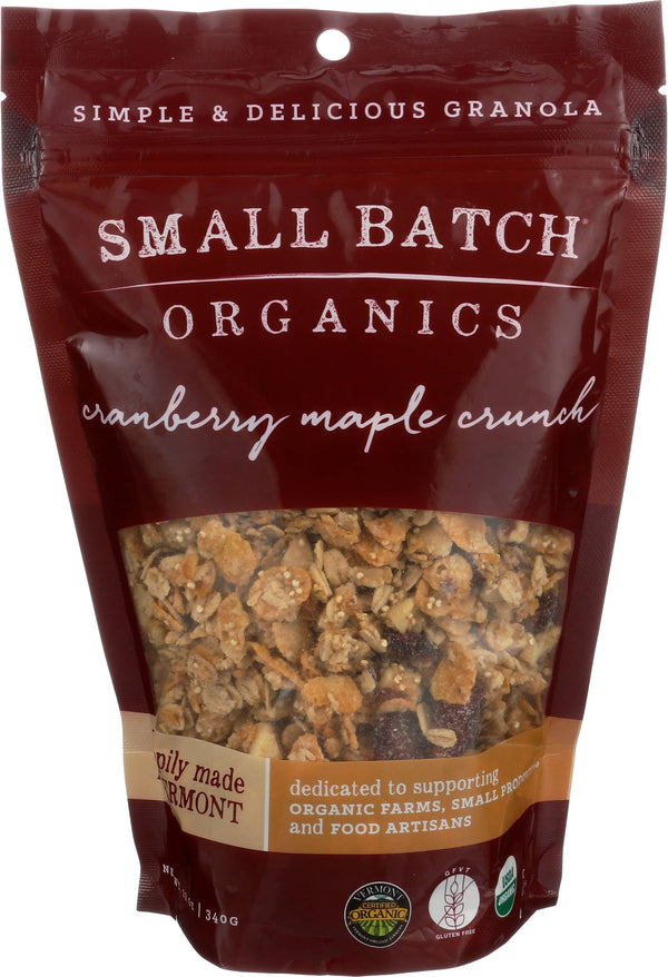 Small Batch Organics - 12oz Cranberry Maple Crunch Granola