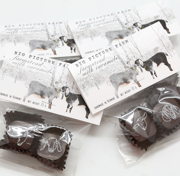 Big Picture Farm - 2 Piece Chocolate Covered Caramel Candy Gram
