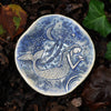 Clay Fossils - Handmade Pottery, Blue Mermaid, spoon rest, soap dish