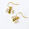 Kids Tiny Cute Charm Earrings and Clip-Ons stocking stuffers: Bee / Ear Wires