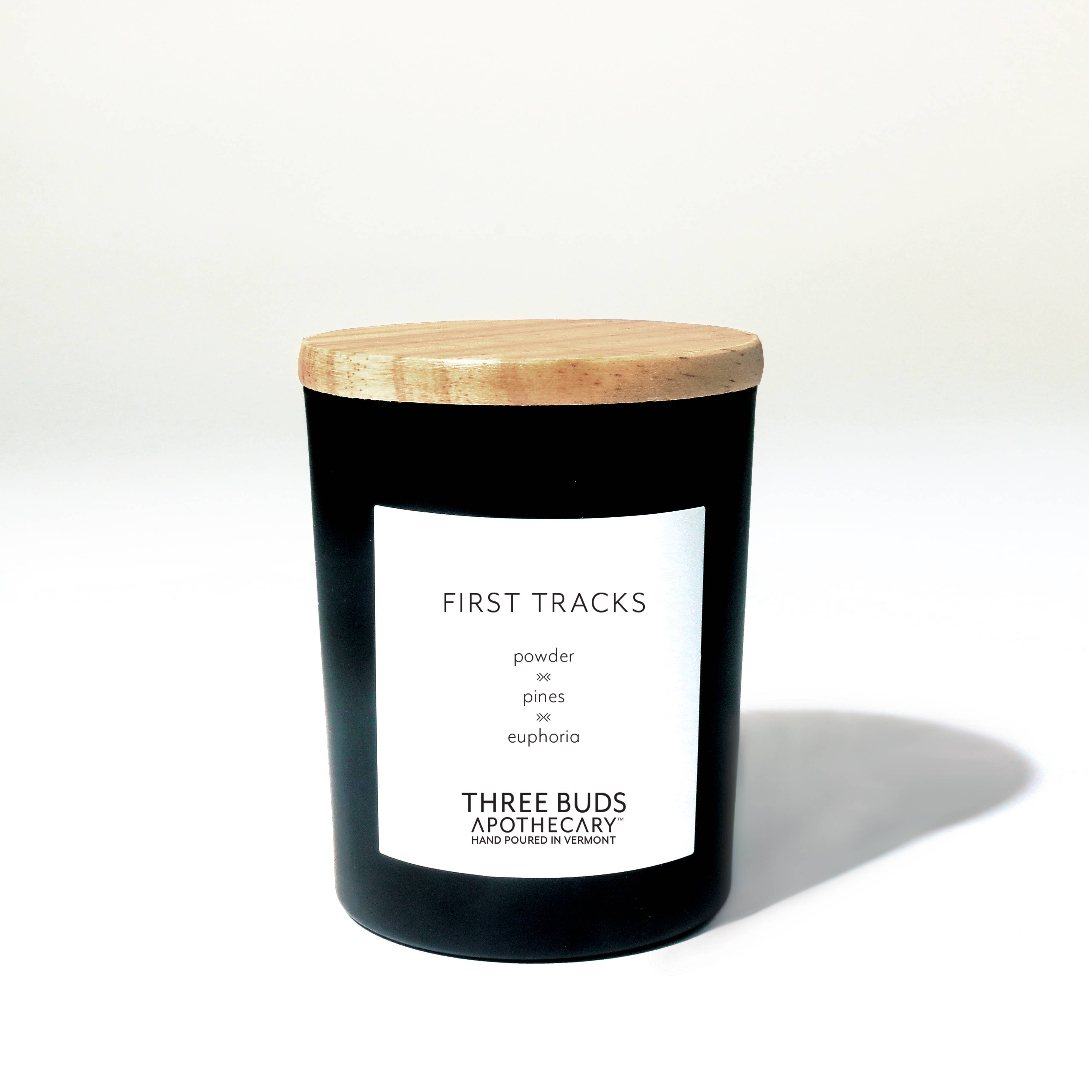 Three Buds Apothecary - First Tracks Hand Poured Soy Candle