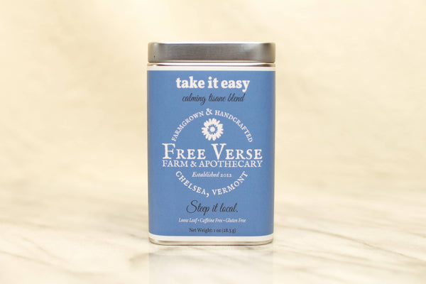 Free Verse Farm & Apothecary - Take It Easy Tea (Loose Leaf Herbal Tea Blend)