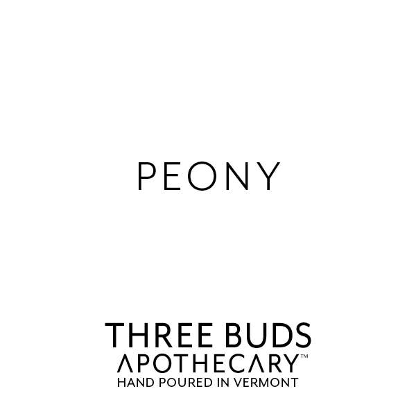 Three Buds Apothecary - Peony Hand Poured Soy Candle