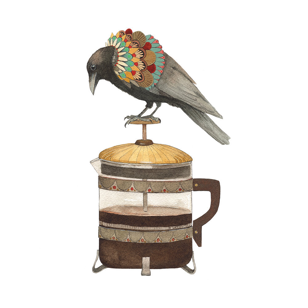 [Woodland Kitchen Series] Dennis the Coffee Crow