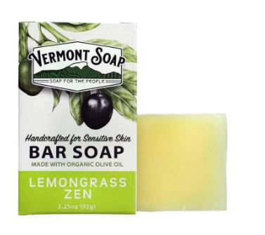 Vermont Soap Co. Lemongrass Zen Boxed Bar Soap