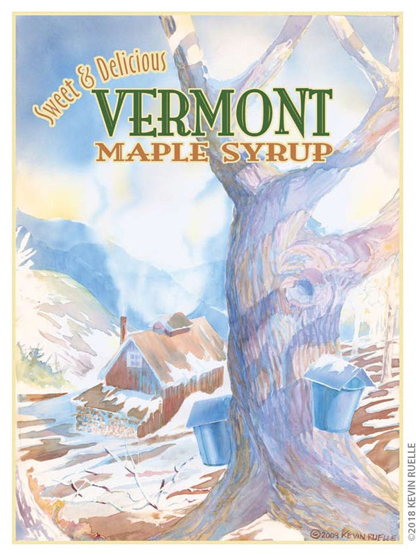 11 X 14 MATTED PRINT, "Vermont Maple Syrup"