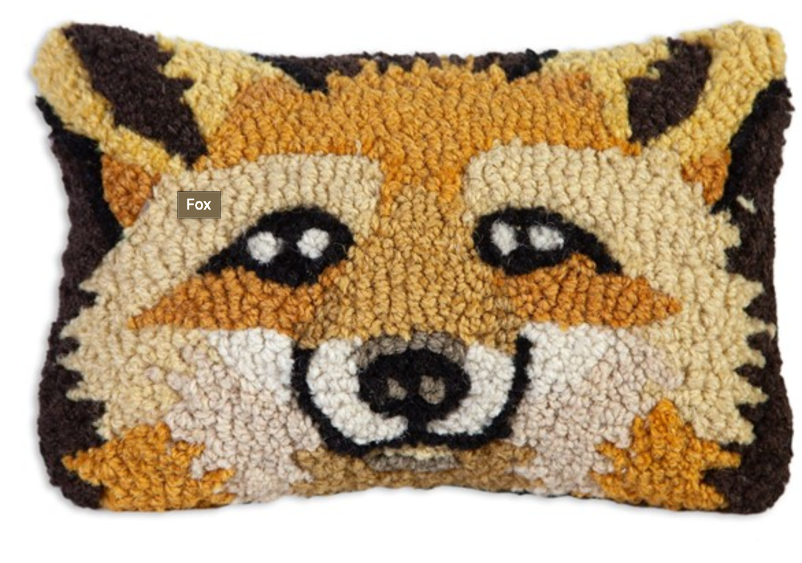 FOX FACE 8inX12in HKD PILLOW