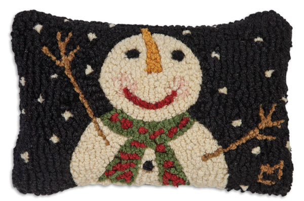 Cheers Snowman Decorative Wool Pillow