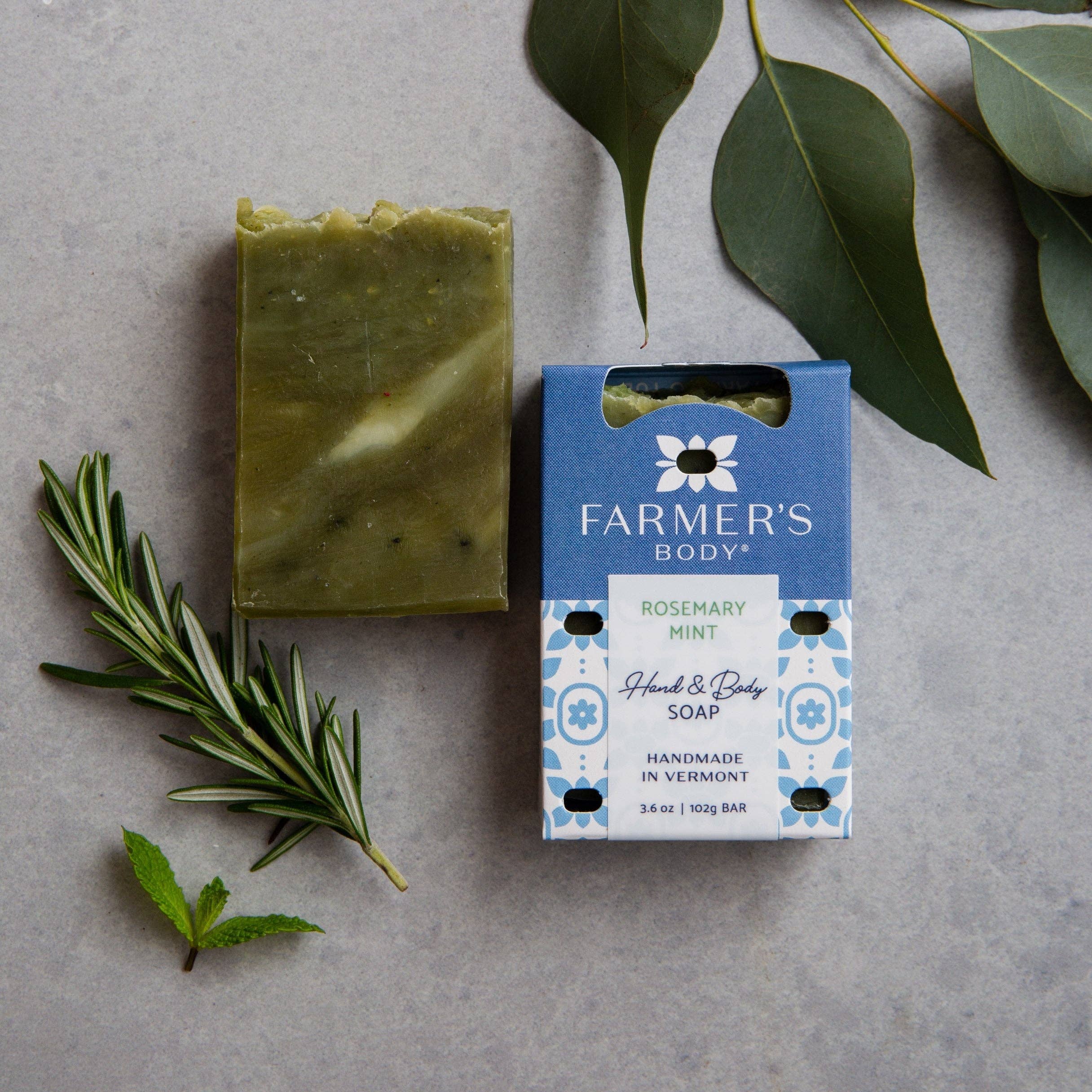 Farmer's Body - Rosemary Mint Bar Soap