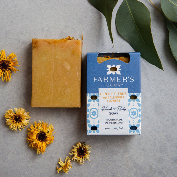 Farmer's Body - Gentle Citrus with Calendula Flowers Bar Soap