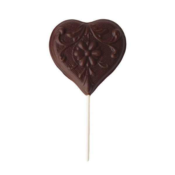 Vermont Nut Free Chocolates - Fancy Heart Pop - Dark Chocolate