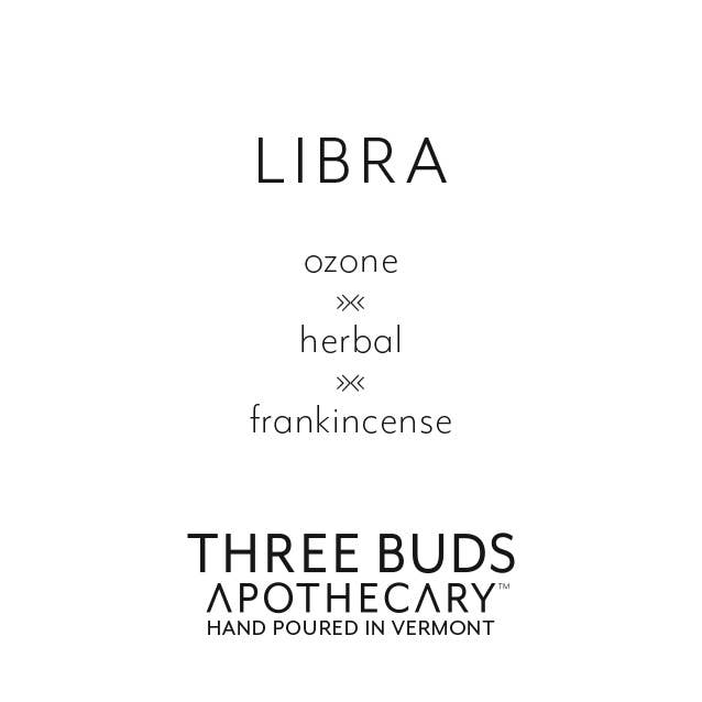 Three Buds Apothecary - Libra (Zodiac) Hand Poured Soy Candle
