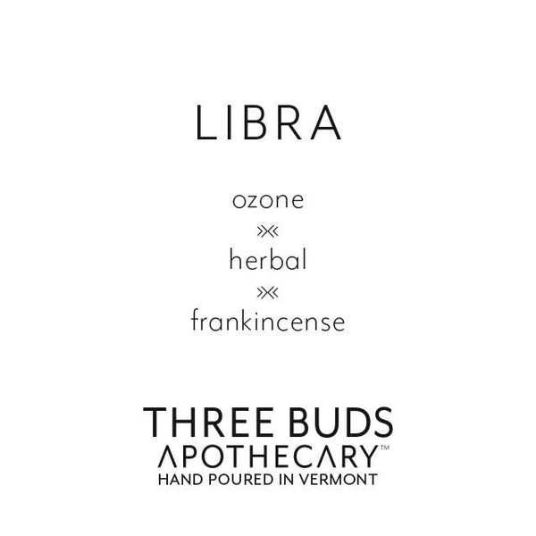 Three Buds Apothecary - Libra (Zodiac) Hand Poured Soy Candle