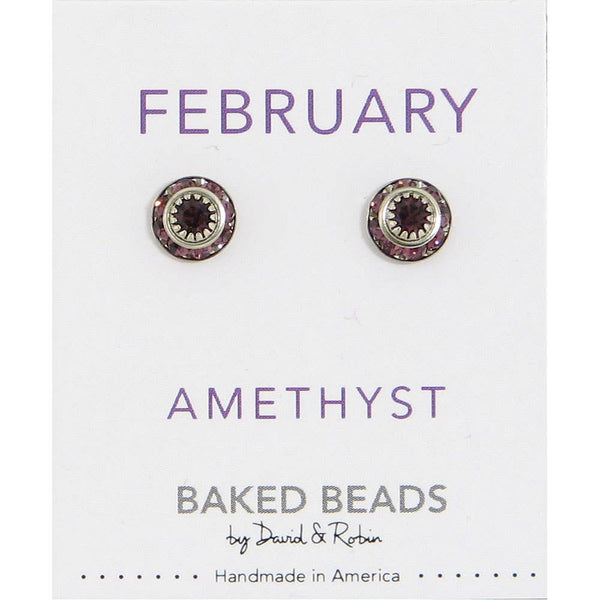 Crystal Disc Birthstone - February/Amethyst