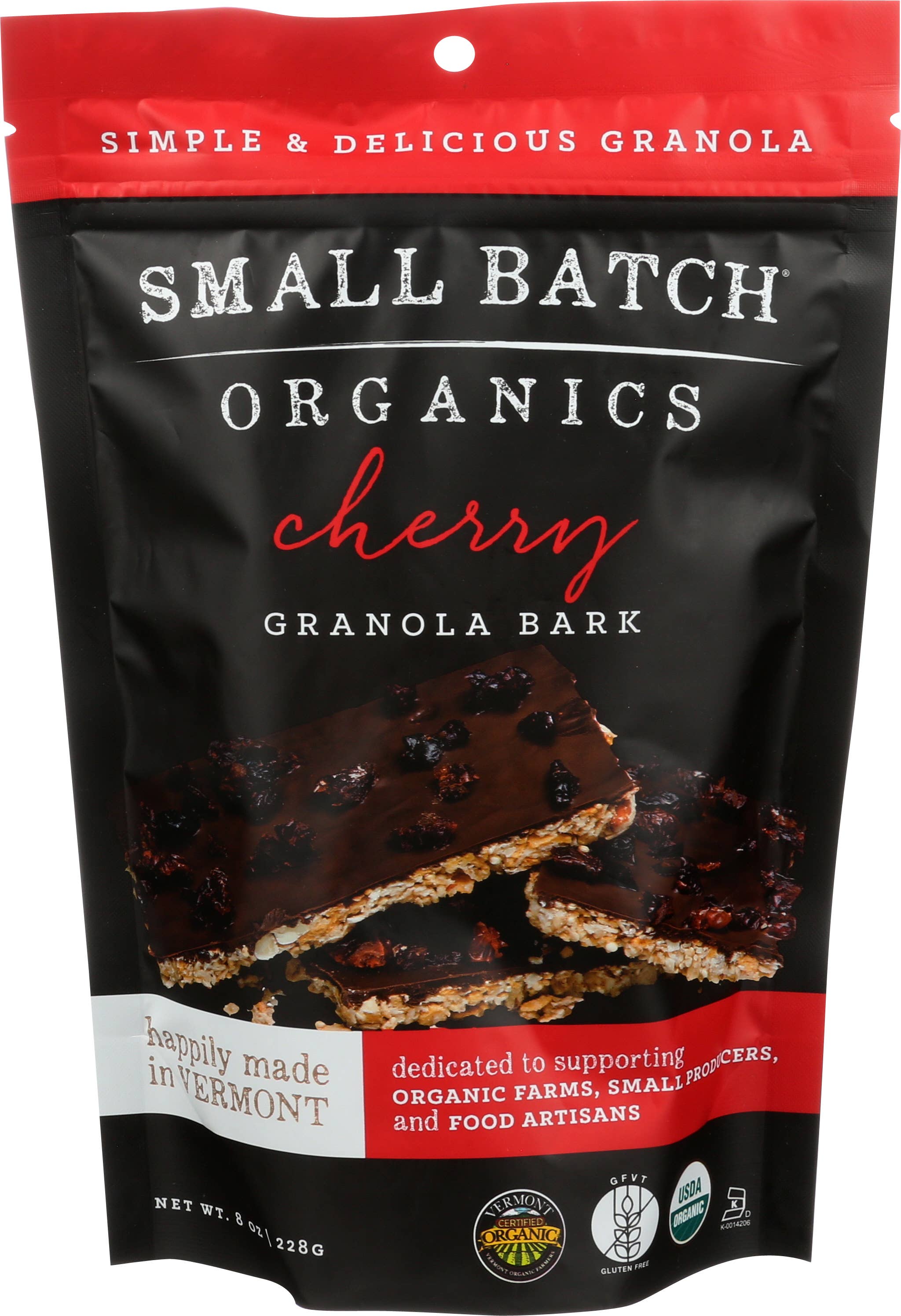 Small Batch Organics - 8oz Cherry Granola Bark