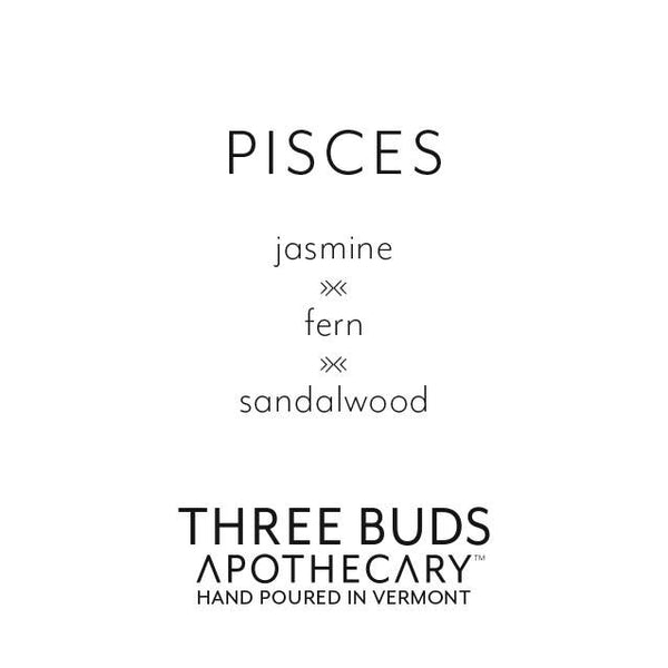 Three Buds Apothecary - Pisces (Zodiac) Hand Poured Soy Candle