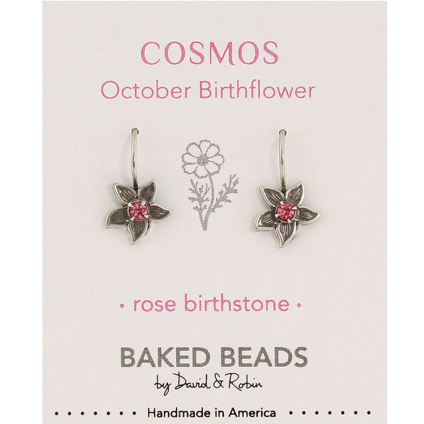 Birthflower Earring - October/Cosmos