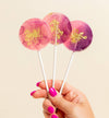 Purple & Pink Lollipops, Passion Fruit, 10/Case - VEGAN