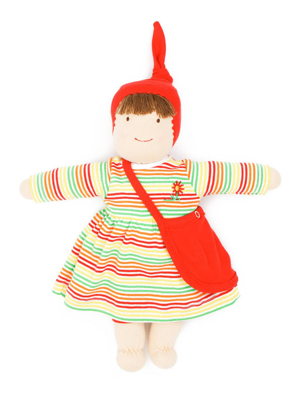 Organic Jill Waldorf Dress Up Doll - Multicolor Stripe