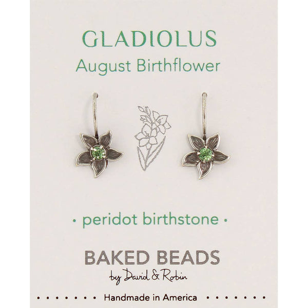 Birthflower Earring - August/Gladiolus