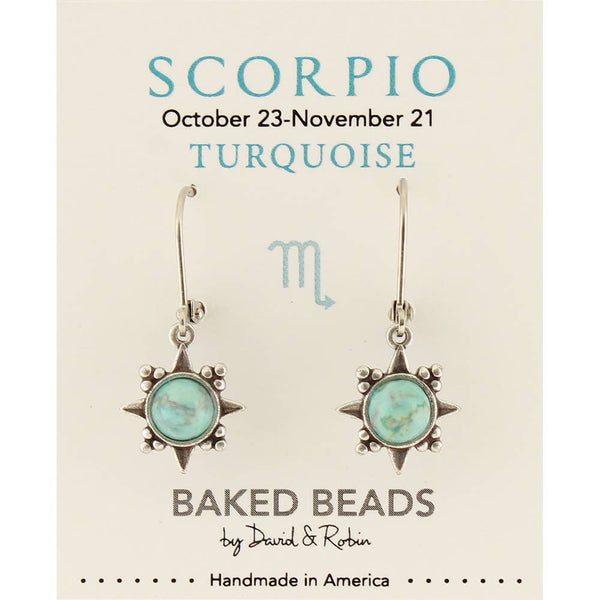 Zodiacstone Natural Stone Earring - Scorpio/Turquoise