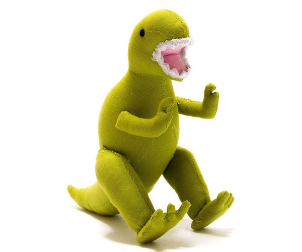Fair Trade Cotton T Rex Dinosaur Plush Toy