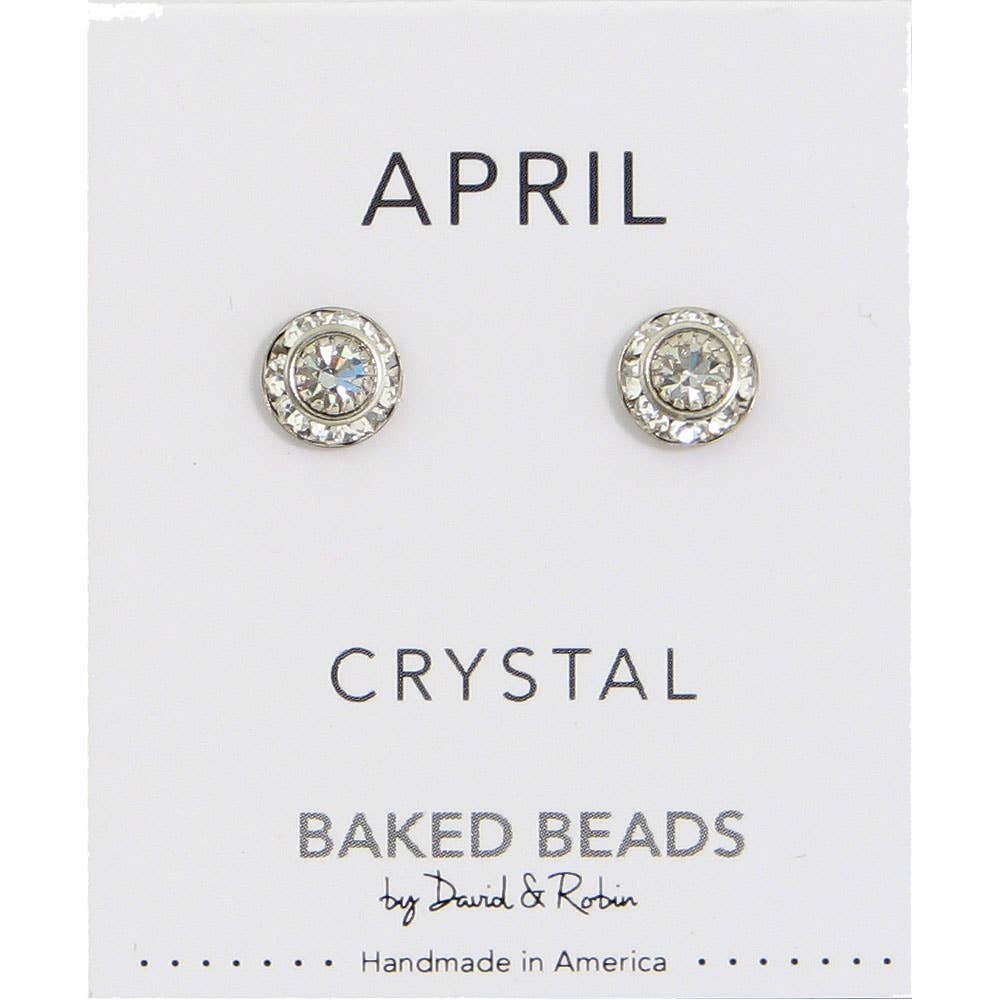 Crystal Disc Birthstone - April/Crystal