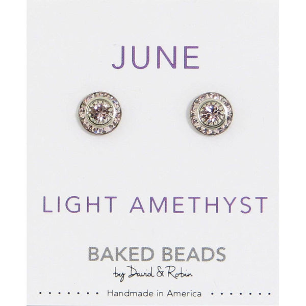 Crystal Disc Birthstone - June/Light Amethyst