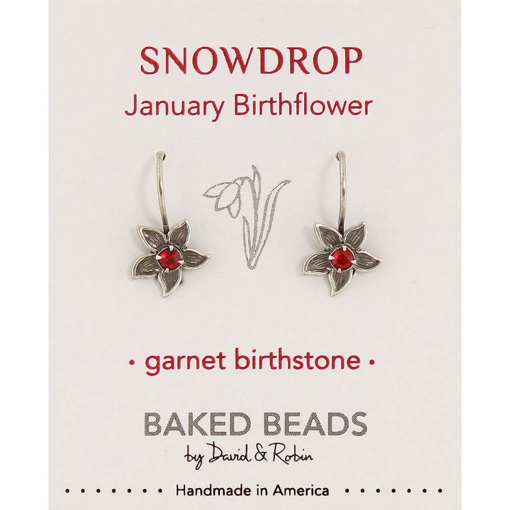 Birthflower Earring - January/Snowdrop
