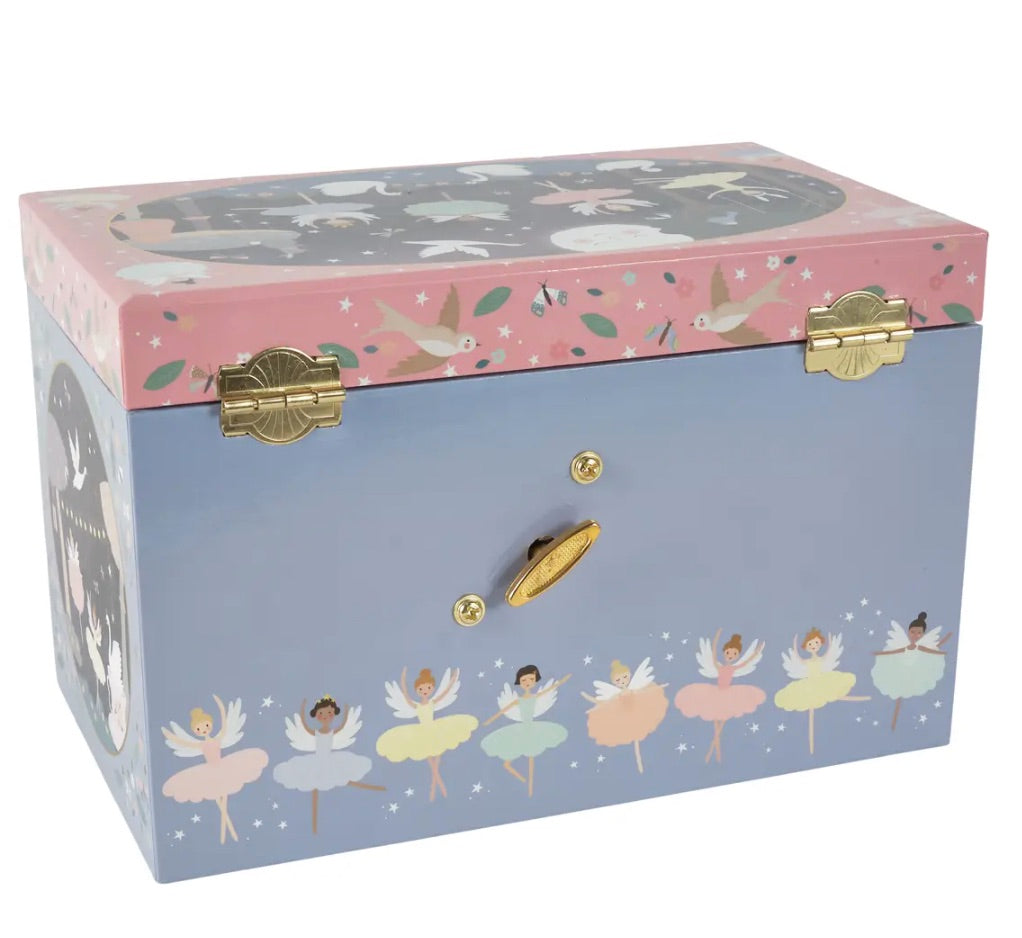 Musical Jewelry Box with 3 Drawers - Enchanted