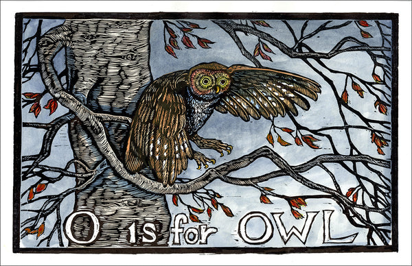 Mary Azarian "O is for Owl" Framed Signed Edition